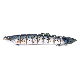 HENGJIA Multi-Segment Fish Bait Fake Fish Bait Luya Loach Bait(1 14cm 21.4g)