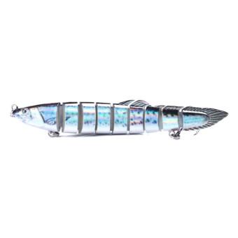 HENGJIA Multi-Segment Fish Bait Fake Fish Bait Luya Loach Bait(9 14cm 21.4g)