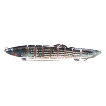 HENGJIA Multi-Segment Fish Bait Fake Fish Bait Luya Loach Bait(10 14cm 21.4g)