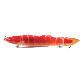 HENGJIA Multi-Segment Fish Bait Fake Fish Bait Luya Loach Bait(14 14cm 21.4g)