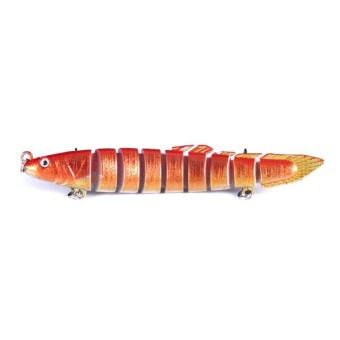 HENGJIA Multi-Segment Fish Bait Fake Fish Bait Luya Loach Bait(5 10cm 10g)