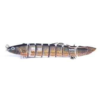 HENGJIA Multi-Segment Fish Bait Fake Fish Bait Luya Loach Bait(7 10cm 10g)