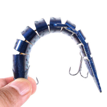 HENGJIA Multi-Segment Fish Bait Fake Fish Bait Luya Loach Bait(3 10cm 10g)