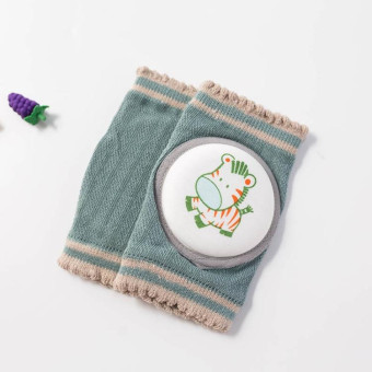 Summer Baby Knee Pads Crawling Pedestrian Anti-Fall Children Elbow Pads and Knee Pads Suitable Age: 0-4 Years Old(Blue)