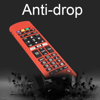 Y14 Remote Silicone Protective Case With Lanyard For LG AKB75095307/74915305/75375604(Black)