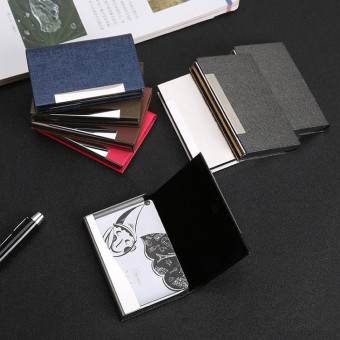 Stainless Steel Business Card Holder(Red)