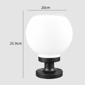 DC-832 Outdoor Solar Garden Lamp Home Door Stamp Headlights Villa Peripheral Wall Waterproof  Lamp