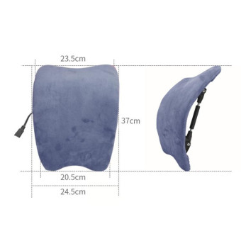 Electric Heating Lumbar Support Pad Lumbar Spine Stretcher Massager Spine Correction Backrest Board(124 big electric lumbar vertebrae)