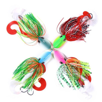 Hengjia JI007 Long Shot Lead Head Tassel Beard Bait Sea Fishing Lead Bait, Specification: JIG 20g(4)