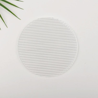 Round Diameter 15cm Acrylic Texture Background Board Photo Props Decorative Geometric Ornaments(Thick Stripes)