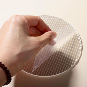 Round Diameter 15cm Acrylic Texture Background Board Photo Props Decorative Geometric Ornaments(Thick Stripes)