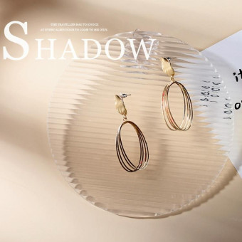 Round Diameter 15cm Acrylic Texture Background Board Photo Props Decorative Geometric Ornaments(Pinstripe)