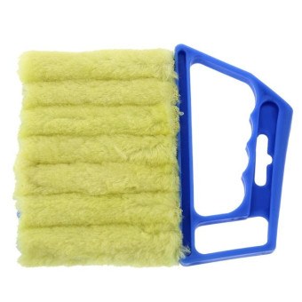 Microfiber Blind Dust Removal Cleaning Brush, Size: 16x13.5cm(Blue)