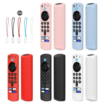 2 PCS Silicone Shell For Alexa Voice Remote 3rd Gen&TV Stick 3rd Gen(Pink)