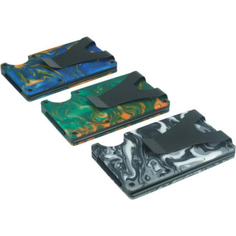 RFID Anti-Degaussing Resin Ultra-Thin Card Holder(Green)