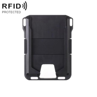 RFID Metal Anti-Theft Credit Card Holder(Black Aluminum Terms)