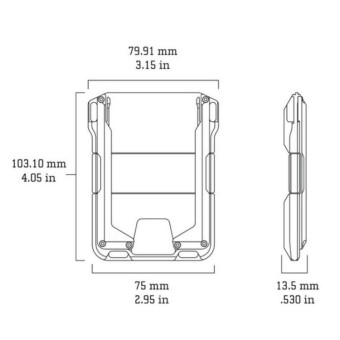 RFID Metal Anti-Theft Credit Card Holder(Black Metal + Black Skin)