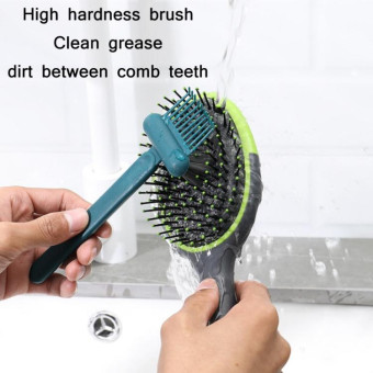 Comb Curling Iron Hollow Cleaning Brush, Specification: 17x5.5cm(Ink)