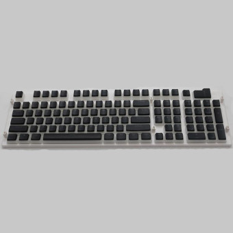 Pudding Double-layer Two-color 108-key Mechanical Translucent Keycap(Black)