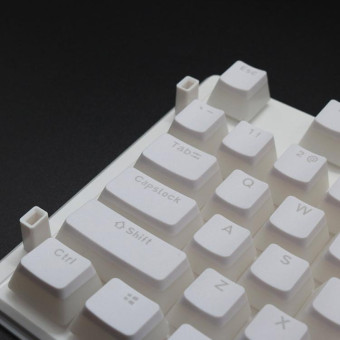 Pudding Double-layer Two-color 108-key Mechanical Translucent Keycap(Black)