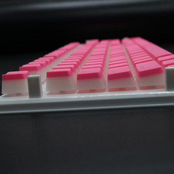 Pudding Double-layer Two-color 108-key Mechanical Translucent Keycap(Black)