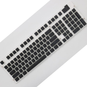 Pudding Double-layer Two-color 108-key Mechanical Translucent Keycap(Black)