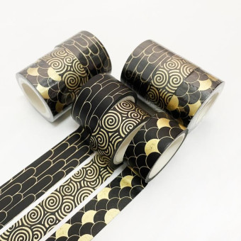 3 Rolls / Set 8958 5m Paper Bronzing Wallet Tape Set(Cloud Pattern)