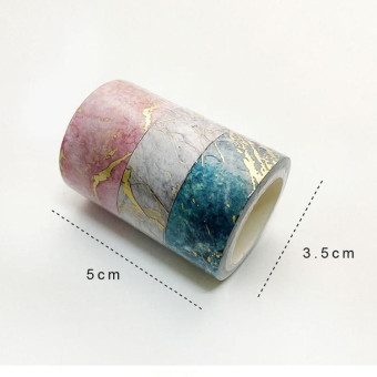 3 Rolls / Set 8958 5m Paper Bronzing Wallet Tape Set(Cloud Pattern)