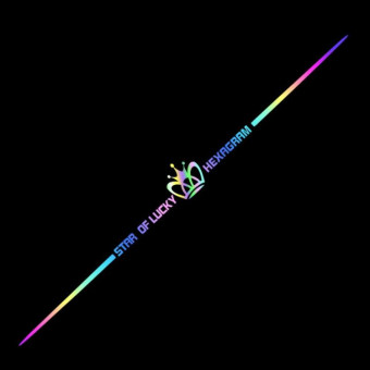 2pcs 60cm Colorful Laser Car Stickers Body Scratches Cover Car Stickers(Crown 9137c)