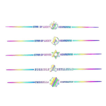 2pcs 60cm Colorful Laser Car Stickers Body Scratches Cover Car Stickers(Crown 9137c)
