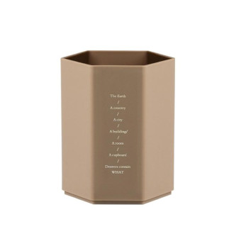 Simple Modern Office Desktop Storage Pen Holder(Khaki)