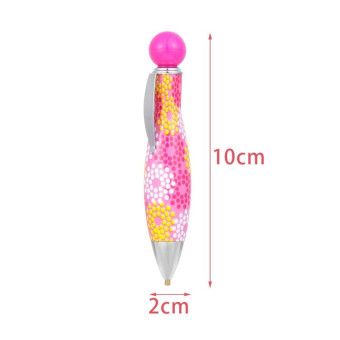 Bowling Style 5D Diamonds Painting Pens Single Head Point Drill Pen(Yellow)