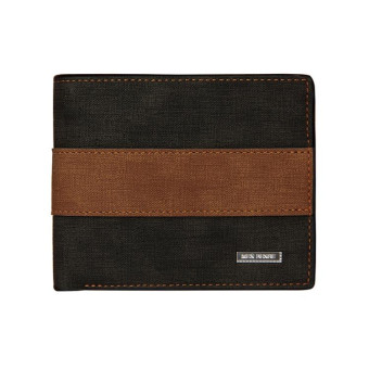 MenBense Large Capacity Short Multi-Card Matte Wallet(Black)