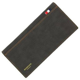 MenBense Matt Male Wallet Long Fashion Large Capacity Male Wallet(Black)
