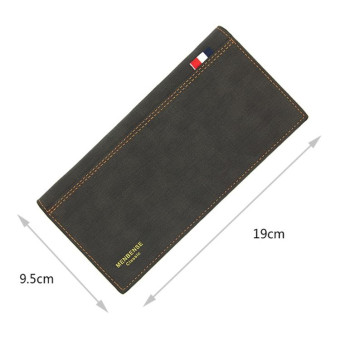 MenBense Matt Male Wallet Long Fashion Large Capacity Male Wallet(Light Brown)