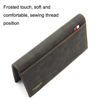 MenBense Matt Male Wallet Long Fashion Large Capacity Male Wallet(Black)