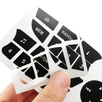 Car Button Repair Sticker AC Central Control Sticker(E 6 Key)