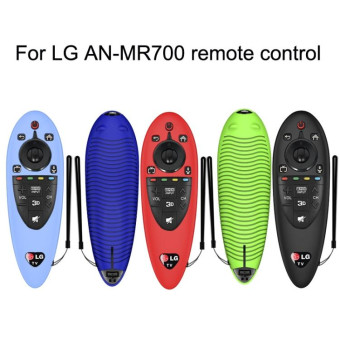 2 PCS Remote Control Dustproof Silicone Protective Cover For LG AN-MR500 Remote Control(Night Light Blue)