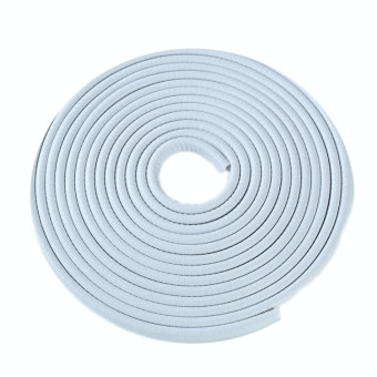 5m U-shaped Non-stick Car Rubber Seal Bumper(White)