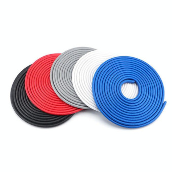 5m U-shaped Non-stick Car Rubber Seal Bumper(White)