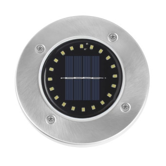 2 PCS 20LEDs Outdoor Waterproof Solar Garden Light Lawn Buried Light(White Light)