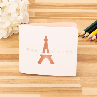10 PCS Cute Hollow Cartoon Greeting Card(The Best Blessing)
