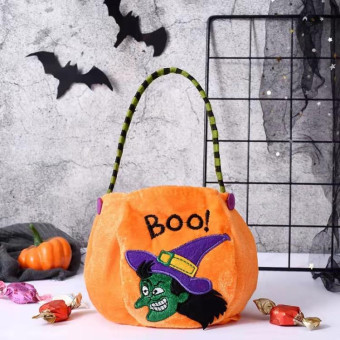 Candy Bags Children'S Gift Cloth Bag For Halloween(Witch)