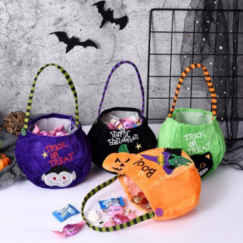 Candy Bags Children'S Gift Cloth Bag For Halloween(Witch)