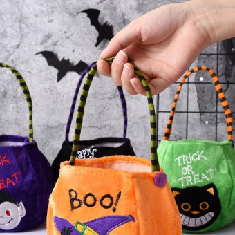 Candy Bags Children'S Gift Cloth Bag For Halloween(Elf)