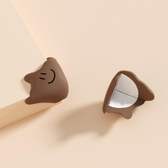 Baby Table Corner Anti-collision Silicone Protective Cover(Coffee)