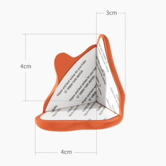Baby Table Corner Anti-collision Silicone Protective Cover(Coffee)