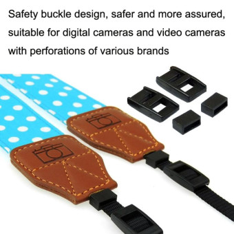 Multi-color Shoulder Neck Strap SLR Retro Camera Shoulder Strap(White)