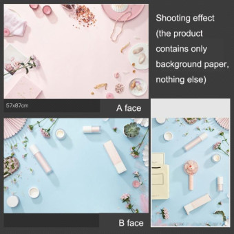 3D Double-Sided Matte Photography Background Paper(Fresh Makeup Bath)