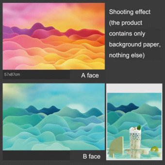 3D Double-Sided Matte Photography Background Paper(Dream Hills 2)